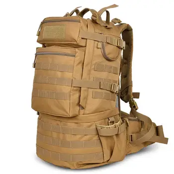 50Л Большой Емкости Военный Армейский Тактический Рюкзак Водонепроницаемый Зашифрованный Рюкзак Molle Для Похода Camp Mochila Militar
