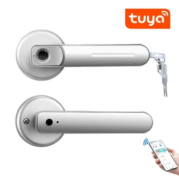 Используется приложение Tuya SmartLife с дистанционным управлением Smart Fingerprint Deadbolt Lock для внутреннего дома