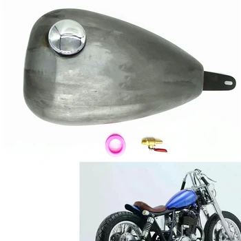 Бензиновый топливный бак для Yamaha SR400 в стиле капли воды, модифицированный мотоцикл ручной работы, канистра для бензинового масла с крышкой