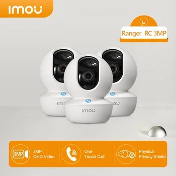 Imou Ranger RC 3-Мегапиксельная IP-камера Wi-Fi С функцией Вызова в одно касание, Ночное Видение, Автоматическое Отслеживание, Видеонаблюдение, Обнаружение Радионяни