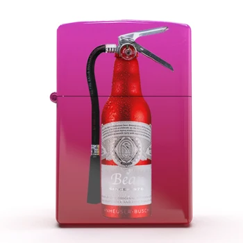 Дизайн в стиле летнего медведя 2023 года Глянцевый огнетушитель Оригинальная медная зажигалка на 540 для Zippo Сделано в США