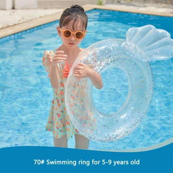 Детское кольцо для плавания Надувное сиденье Плавающее оборудование Круг для плавания подмышками Складная ванна для бассейна Пляжная вечеринка Летняя игрушка для воды