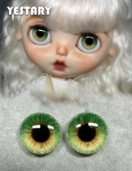 YESTARY Blythe BJD 14mm Eyes Piece Кукольные Аксессуары Для Куклы Diy Сверкающие Магнитные Капли Клея Глазные Чипы Для Blythe Bjd Игрушки Подарок