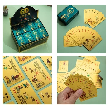 Мини-Игральные Карты, Водонепроницаемые Покерные Карты Миниатюрные Покерные Карты Кукольный Домик Покер Маленькая Игровая Колода Карт для Подростков Взрослых 69HD