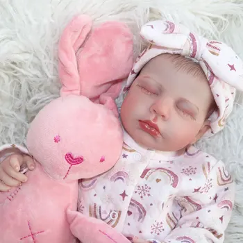 50 см Силиконовая кукла-Реборн, мягкая/3D-краска, кожа с мягкими Венами, Новорожденный Реборн/Подарок для девочки