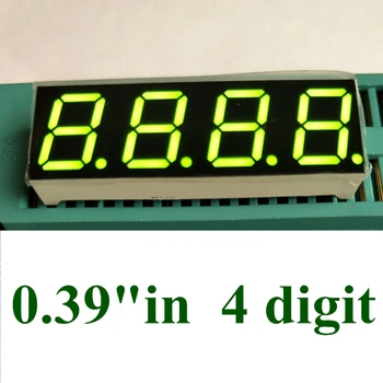 20ШТ цифровых часов с четырьмя цифровыми трубками 0,39 дюйма, ярко-зеленый светодиодный дисплей с цифрами 0,39 