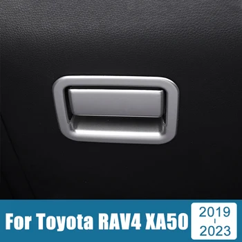Для Toyota RAV4 XA50 2019 2020 2021 2022 2023 ABS Автомобильный Ящик Для Хранения Второго пилота, Накладка На Ручку, Наклейка, Крышка Чаши, Аксессуары