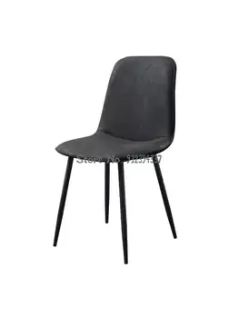 Обеденный стул домашний скандинавский современный минималистичный стул с железной спинкой, легкий роскошный обеденный стол для переговоров в ресторане, стул для макияжа