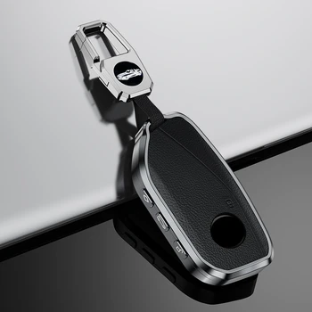 Автомобильный чехол для ключей из алюминиевого сплава для BMW Energy Ix XM I7 X7 серии 7 Smart Remote Key Shell Accessories 2023