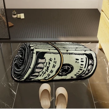Впитывающий дверной коврик для душа в ванной комнате Creative Dollar Home Decor Входная нескользящая подставка для ног Прикроватная тумбочка для кухни, спальни, мягкие коврики