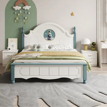 Подушки для кровати современных девочек Эстетическая Роскошь Двухместная Детская кровать с эластичным каркасом Cama Наборы садовой мебели для супружества