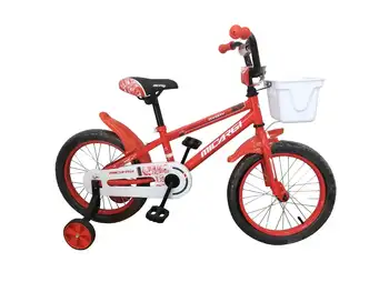 Рукоятка тормоза на стальной раме BMX с корзинами, крыльями, ободами- Детский велосипед -