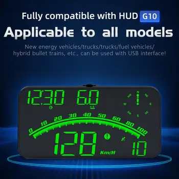 Автомобильный головной дисплей G10 HUD 4-дюймовый автоматический HUD