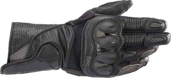 Alpines SP-2 v3 Мотоциклетные Кожаные мотоциклетные перчатки с сенсорным экраном, Летние командные спортивные гонки, Черный, все размеры M-XL