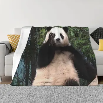 Одеяло Fubao Aibao Panda Fu Bao, легкие дышащие декоративные покрывала для удобства ухода за диваном-машиной