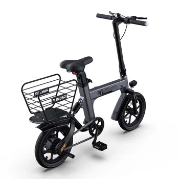 Электрический велосипед Складные электрические велосипеды для взрослых с корзиной для хранения покупок Маленький мини портативный литиевый аккумулятор