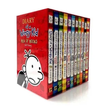 Полный комплект из 16 томов Дневника Вимпи Кида Книга на английском языке Diary of Wimpy Kid Детские художественные книги в штучной упаковке