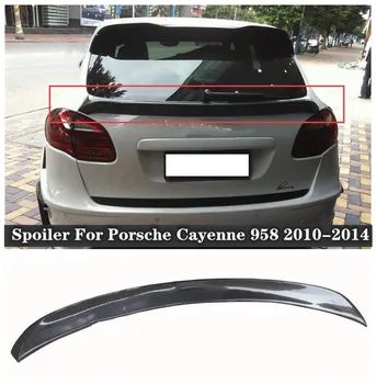 Подходит для Porsche Cayenne 958 2010 2012 2013 2014 Высококачественный карбоновый задний багажник спойлер Сплиттер крыло