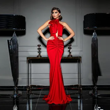 Элегантные красные вечерние платья 