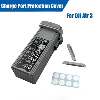 Защитная крышка зарядного порта для DJI Air 3, Пылезащитный разъем для зарядки аккумулятора, защитный колпачок для аккумуляторов дрона, комплект безопасных аксессуаров