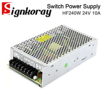 SignkoRay HF240W-SF-24 Переключающий Источник питания от 110/220 В переменного тока до 24 В постоянного тока 10А для промышленного управления/светодиодов/ Мониторинга и медицинских