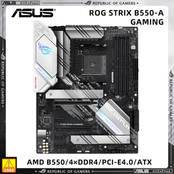 Материнская плата ASUS ROG STRIX B550-A GAMING AM4 4 × DDR4 PCI-E 4.0 2 × M.2 USB 3.2 ATX Поддерживает процессор AMD Ryzen серии 5000