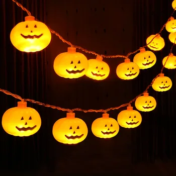 Хэллоуин Тыквенные гирлянды СВЕТОДИОДНЫЕ 3D тыквенные гирлянды Лампы для атмосферы вечеринки на Хэллоуин Принадлежности для украшения фонарей