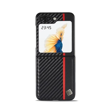 Роскошный текстурный чехол для телефона из искусственной кожи Samsung Galaxy Z Flip 5 5G 6,7 