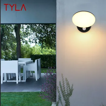 Современный индукционный настенный светильник TYLA классического стиля IP65, водонепроницаемый для помещений и улицы двойного назначения