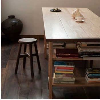 Обеденные стулья, Домашний деревянный комод для хранения, Устойчивый несущий туалетный столик, Универсальная мебель для дома