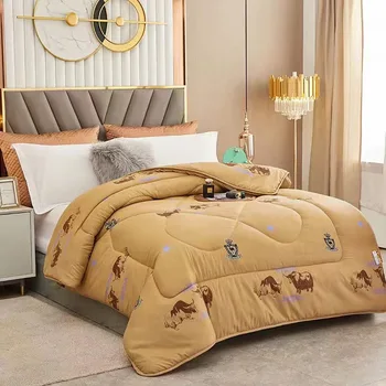 Formtheo Теплое одеяло из верблюжьей шерсти Зимнее одеяло на 2 спальных места стеганые тяжелые одеяла 220x240 см
