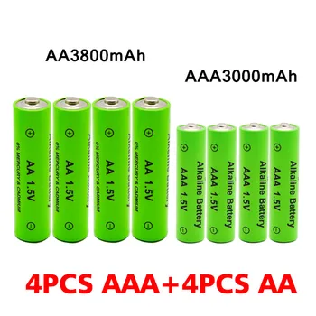 AA + AAA Аккумуляторная Батарея AA 1.5V 3800mAh / 1.5V AAA 3000mah Щелочная Батарея Фонарик Игрушки Часы MP3-Плеер Замена Ni-Mh батареи