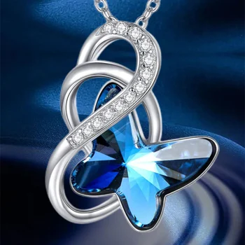 Модное роскошное ожерелье с подвеской в виде бабочки, изысканное женское ожерелье, Элегантные женские аксессуары для банкетов и вечеринок