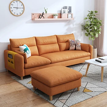 Дешевый Внешний вид Современный диван-диванчик Европейский Пуф Для приема гостей Маленький диван Простая гостиная Nordic Divani Soggiorno Мебель для дома