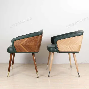 Офисный стол, стулья для столовой, расслабляющий акцент, деревянный стул современного дизайна, Кухонный компьютер, Дизайнерская мебель Eetkamerstoel XY50DC
