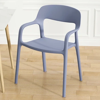 Модное Складываемое кресло, Дизайнерский обеденный стул из водонепроницаемого пластика, Офисная мебель для гостиной Cadeiras De Jantar