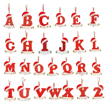 Креативные украшения для Рождественской елки Уникальные акриловые подвесные украшения в форме 26 букв для дома и автомобиля K92A