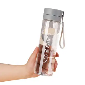 Полезная Студенческая чашка Легко Моющийся Пластиковый Стаканчик Для Питья Без Запаха Прозрачная Чашка Для Воды